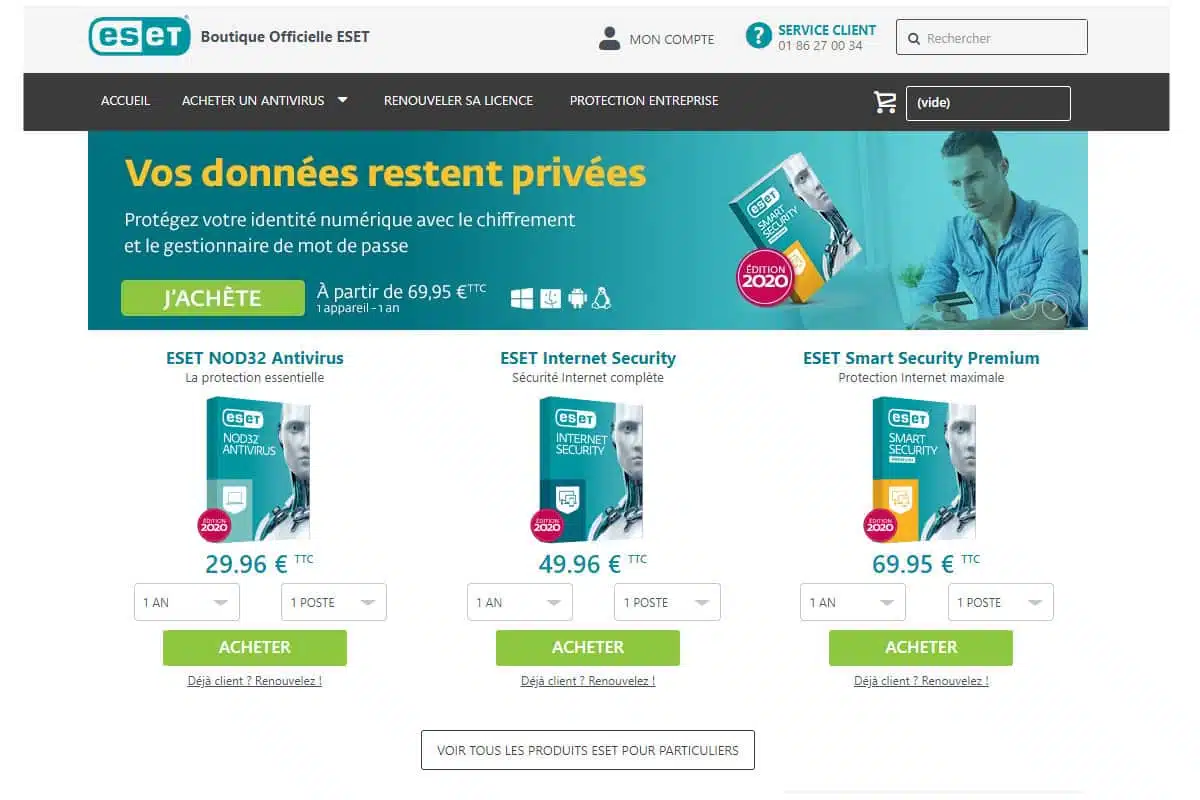 Comment renouveler sa licence ESET NOD32