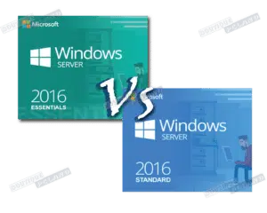 Windows server 2016 essentials vs standard