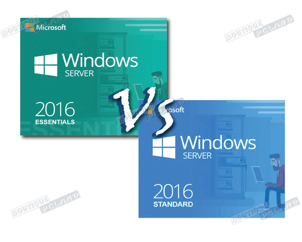 Comparaisons de Windows server 2016 Essentials vs standard