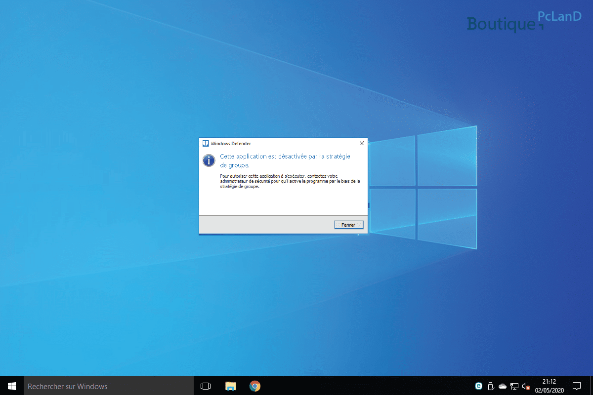 Désactiver Windows defender sur windows server 2016