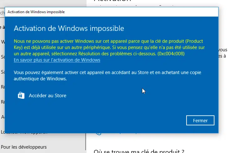 Windows 10 : comment trouver la clé produit ou d'activation