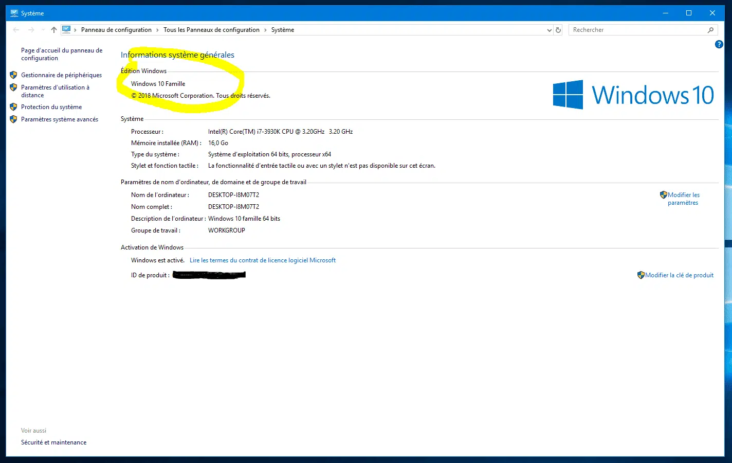 Comment savoir ma version de windows