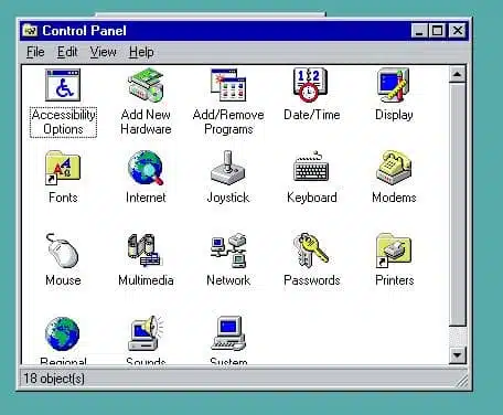 Émulation de windows 95