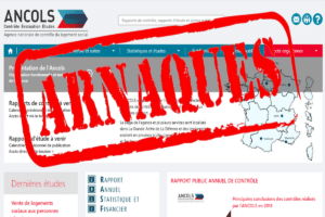 Arnaque escroquerie administration@ancols.info