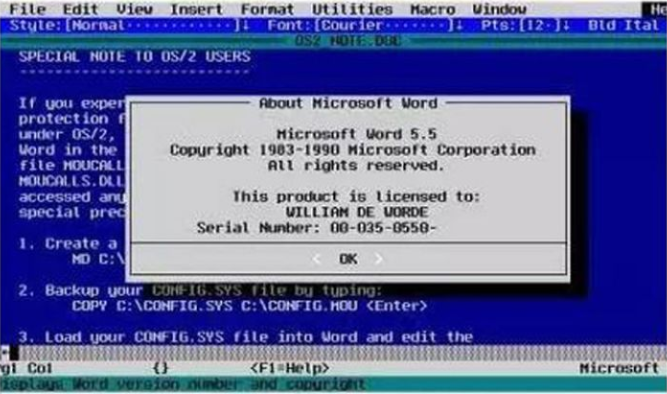 à quoi ressemblait Office 12 versions historiques