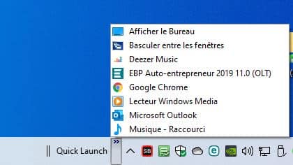 Activer le Quick Launch dans Windows