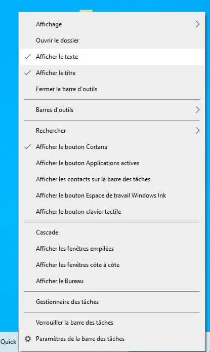 03 - Activer le Quick Launch dans Windows