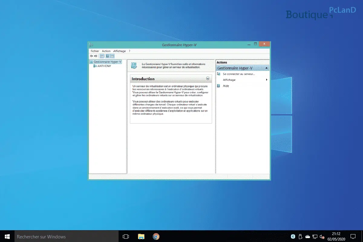 Activer Hyper-V sur Windows 8