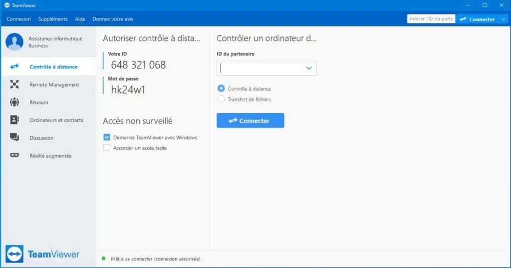 outils informatiques pour du télétravail teamviewer
