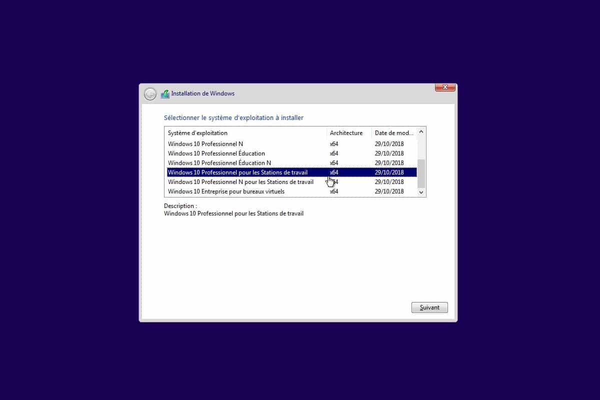 Comment installer et utiliser Microsoft Windows 10 workstation.