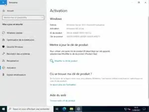 Comment activer Microsoft Windows Server 2022 standard