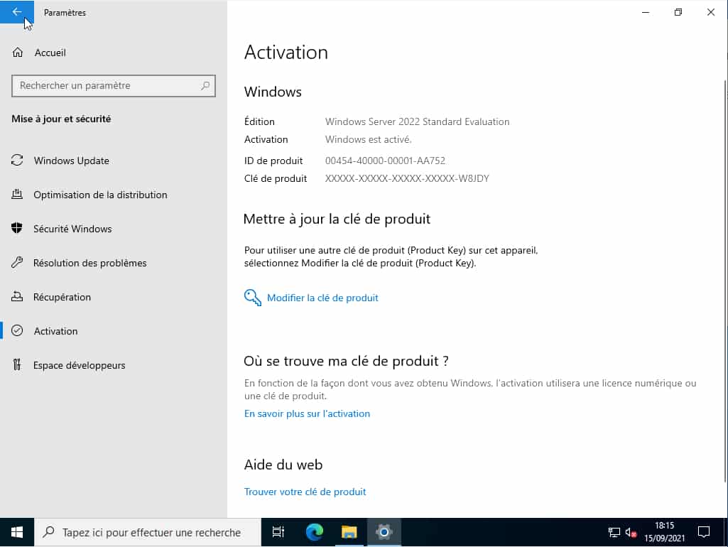 Acheter licence Microsoft Windows Server 2022 Standard