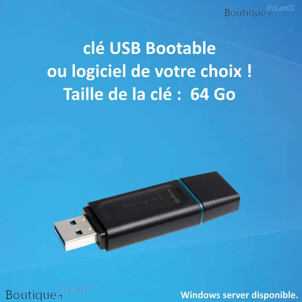 Acheter clé USB Bootable / logiciel (liste de logiciel)