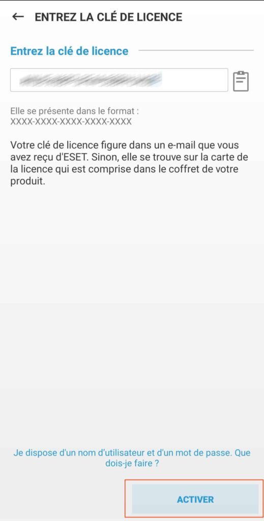 clé de licence ESET Security antivirus clé de licence ESET Security antivirus