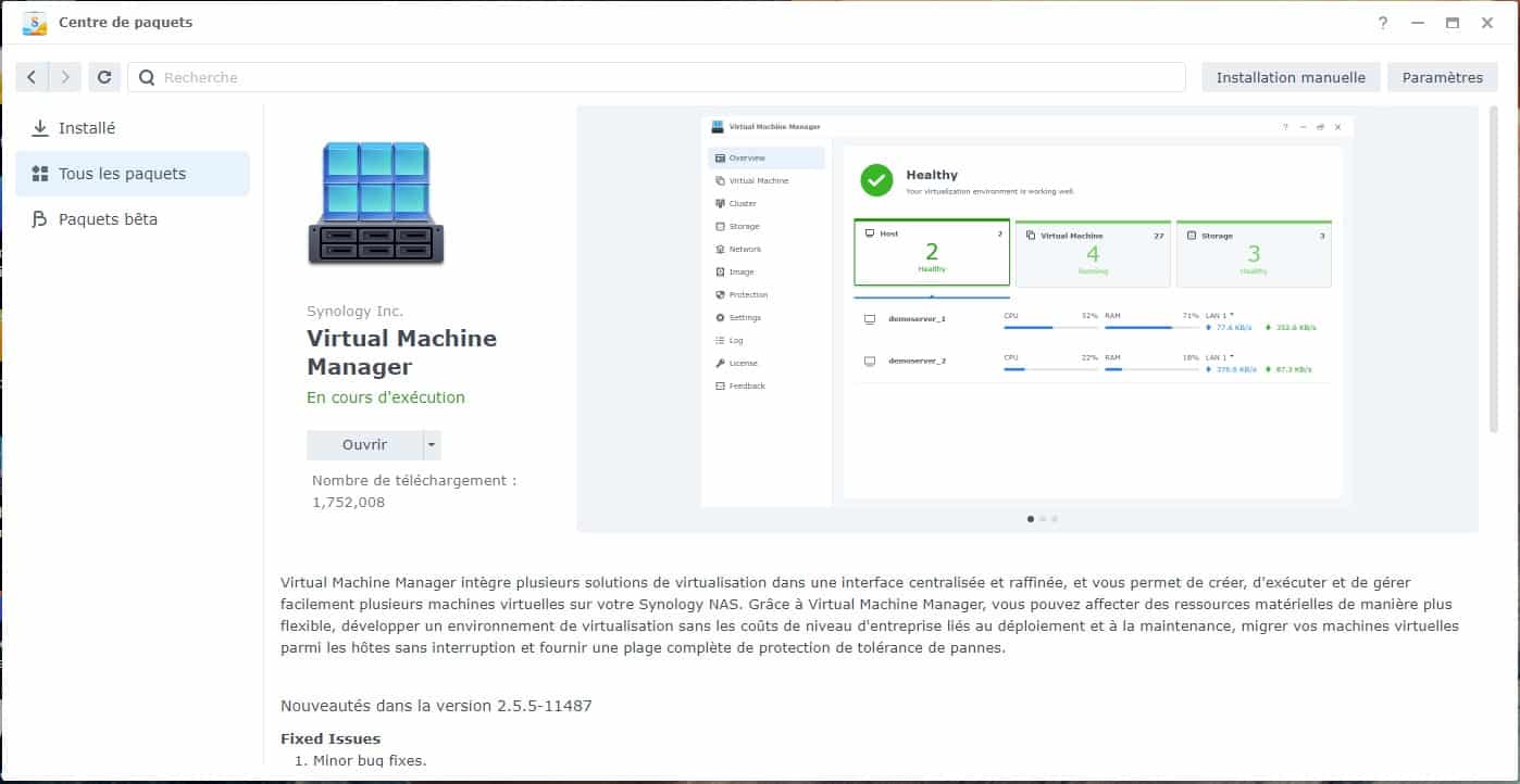 Comment créé une VM Microsoft Windows sur un NAS synology ?