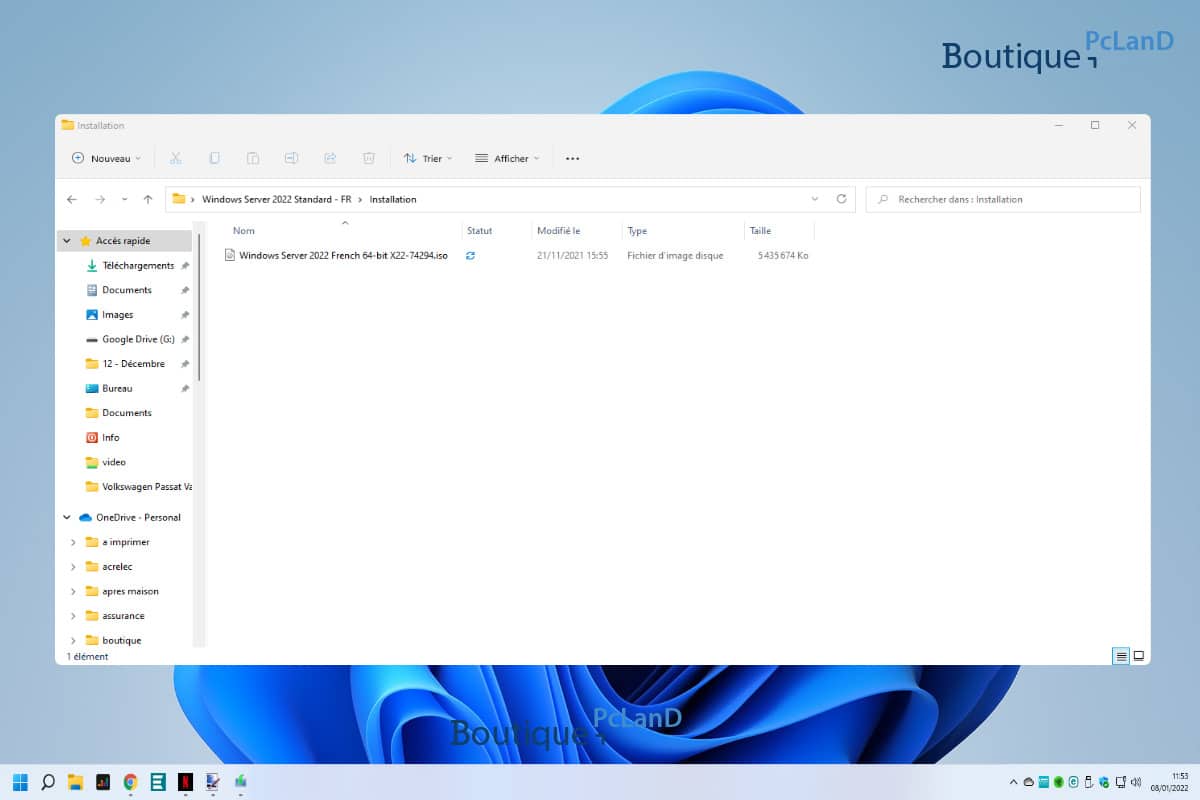 Comment installer windows server 2022 standard boutique pcland