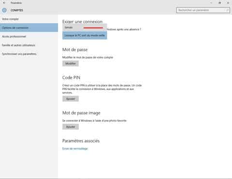 veille7_large supprimer le mot de passe en sortie de veille sur Windows 10