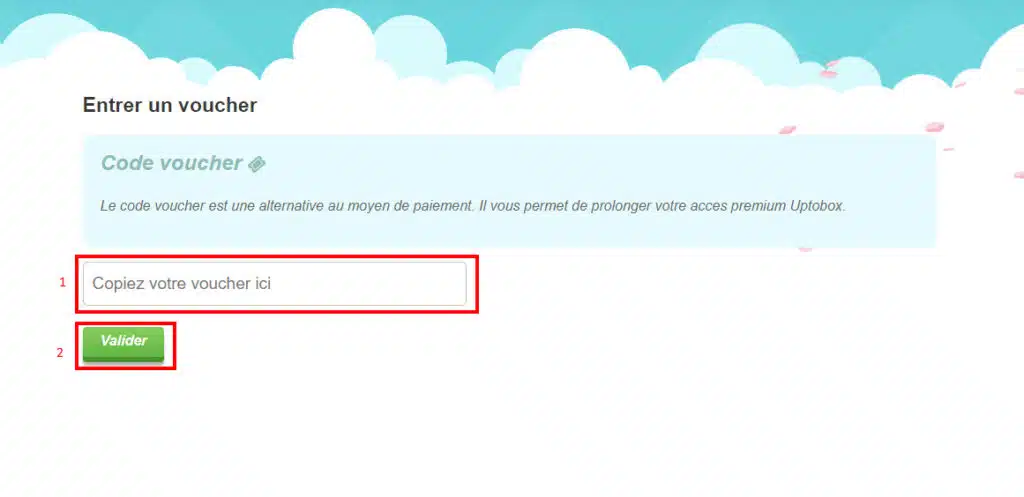 activer ma clé voucher uptobox