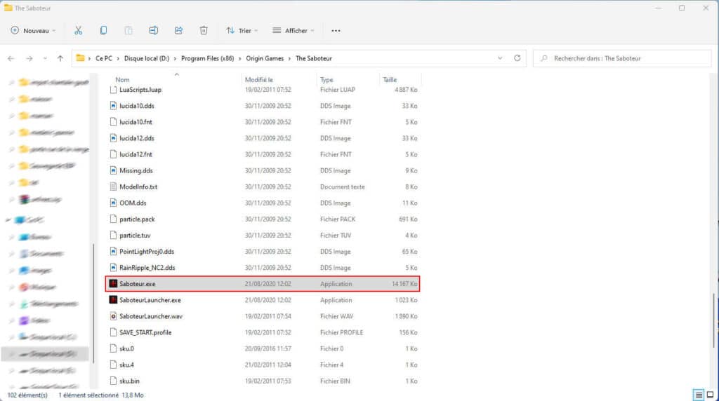 The Saboteur not launching OS Windows 10 The Saboteur not launching OS Windows 10