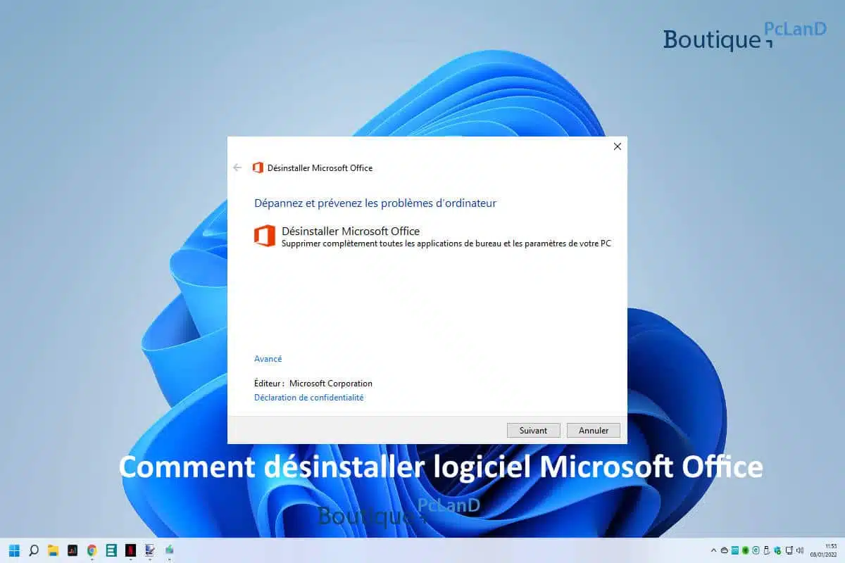 Comment désinstaller logiciel Microsoft Office