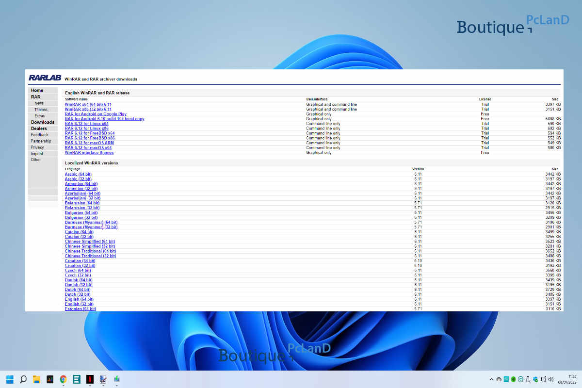 Où télécharger WinRAR