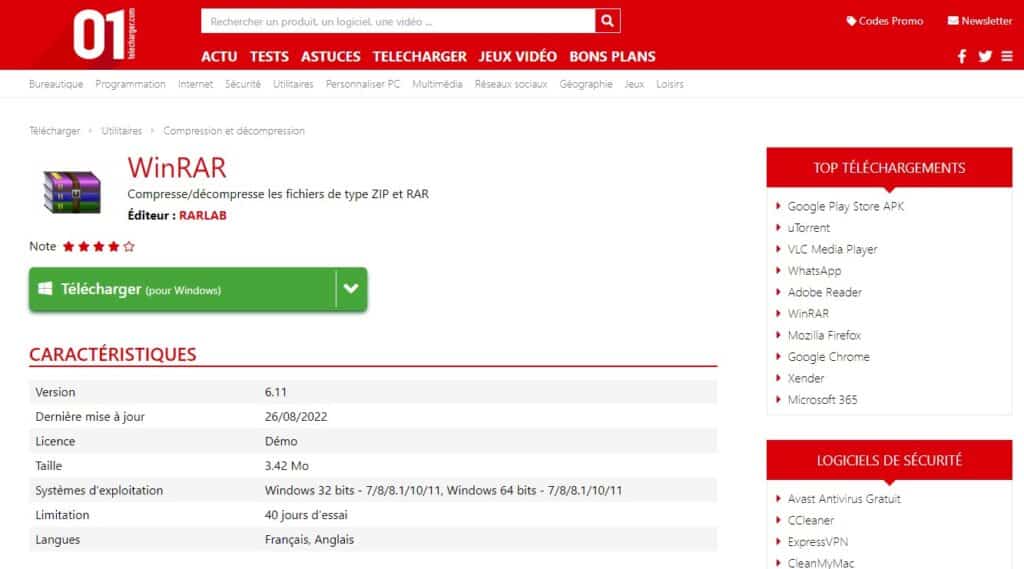 telecharger-logiciel-winrar-01-net telecharger logiciel winrar 01.net
