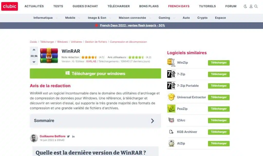 telecharger winrar sur clubic