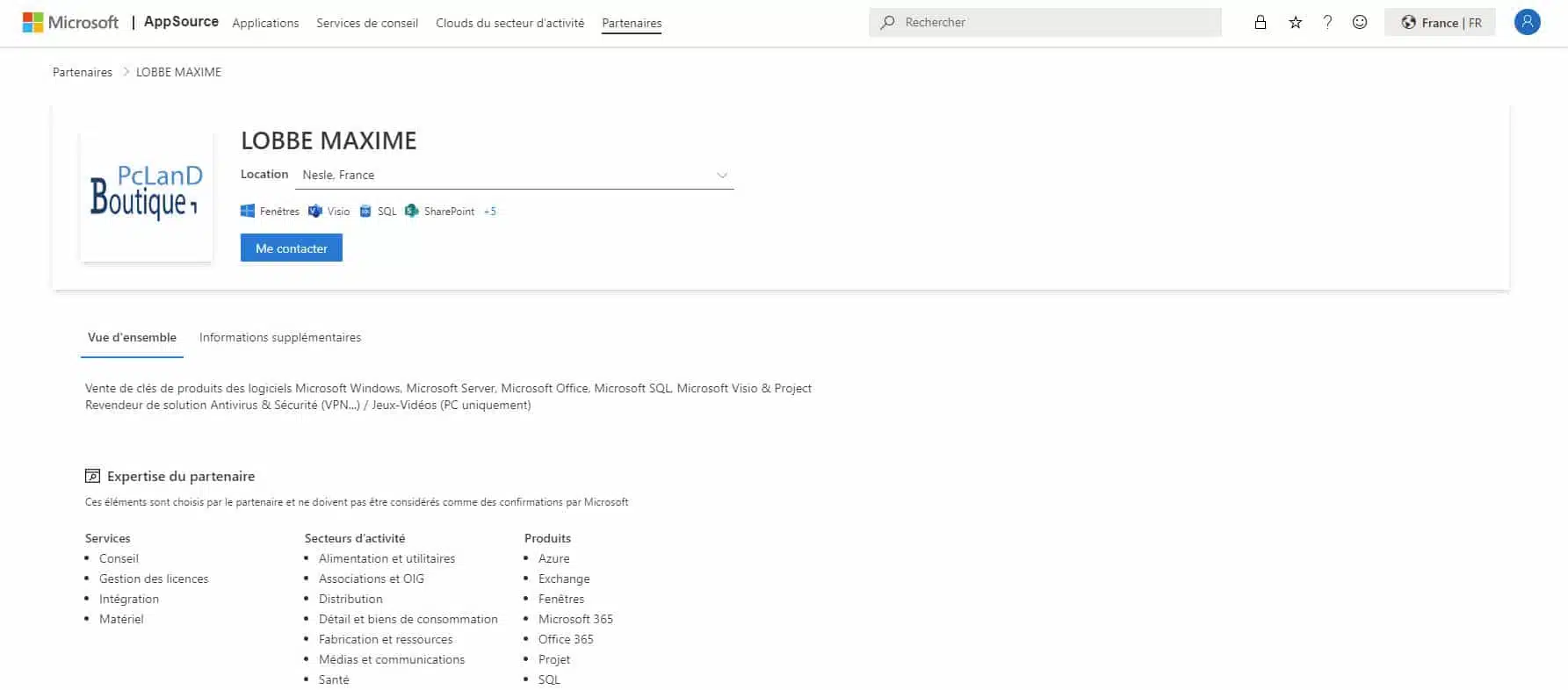 Boutique-PclanD Partenaire Microsoft