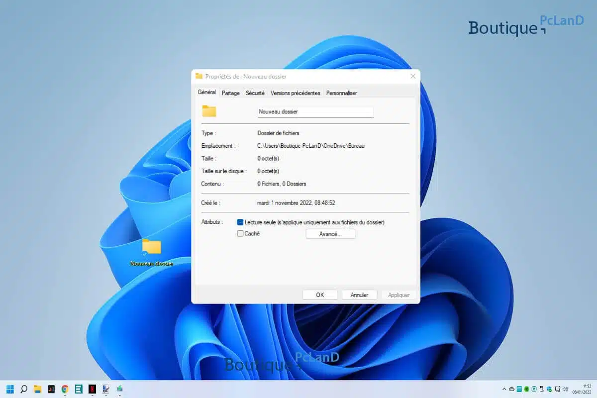 Comment cacher un dossier sous Windows