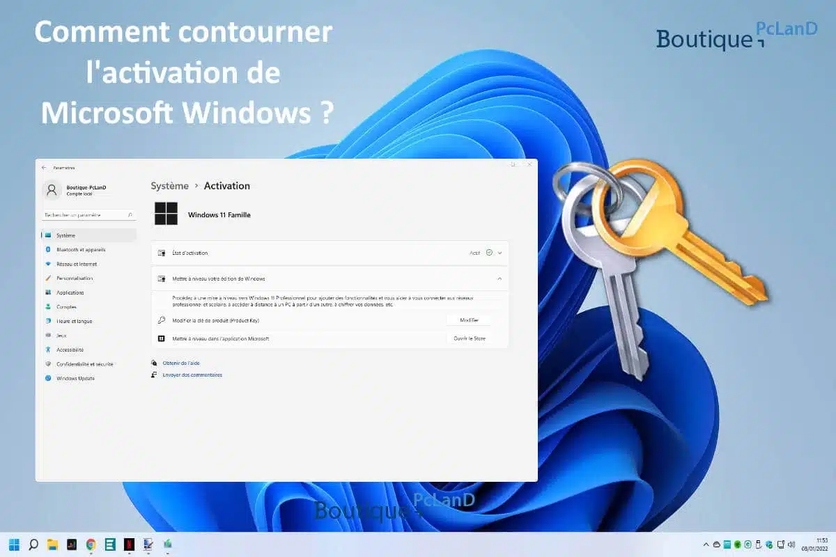 Comment contourner l'activation de Microsoft Windows ?