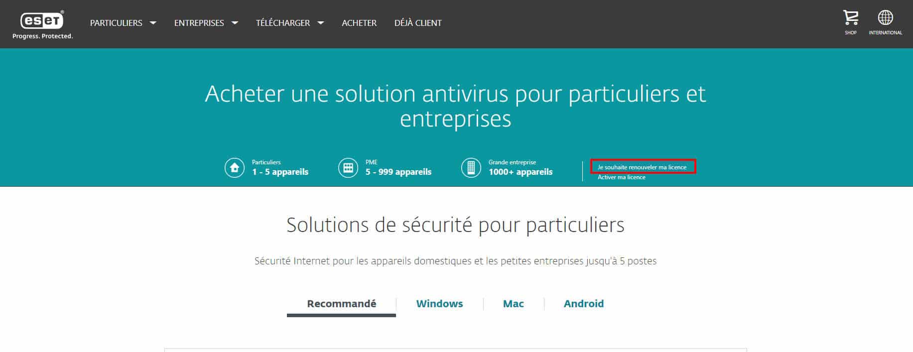 Je souhaite renouveler ma licence Je souhaite renouveler ma licence