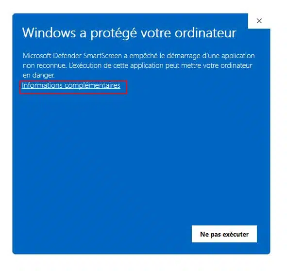 Windows a protégé votre ordinateur