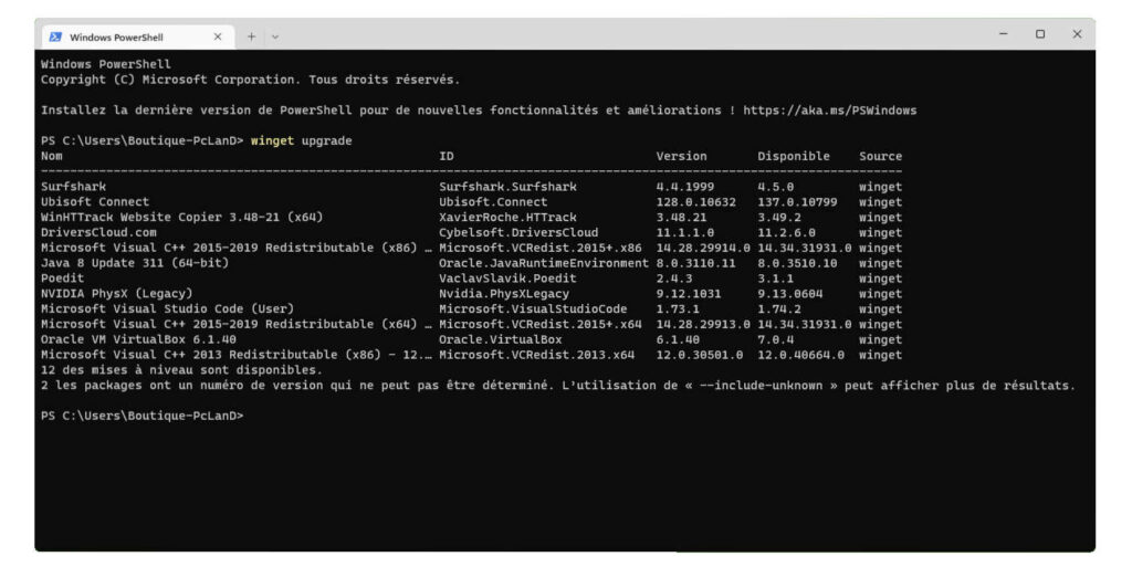 mettre à jour tous vos logiciels d’un coup sur Windows mettre à jour tous vos logiciels d’un coup sur Windows