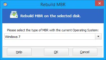 Rebuild mbr windows 7