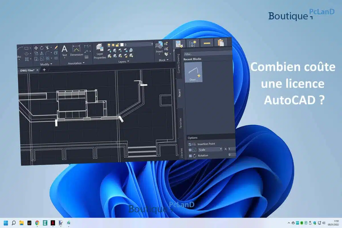 Combien coûte une licence AutoCAD ?