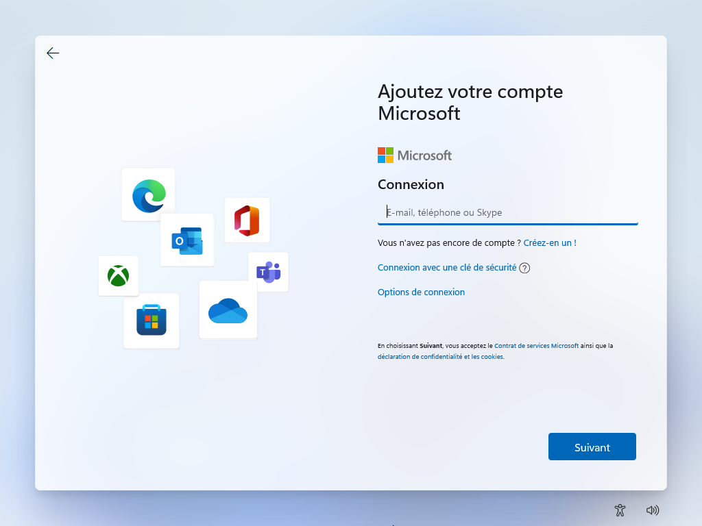 empêcher Windows 11 de se connecter à un compte