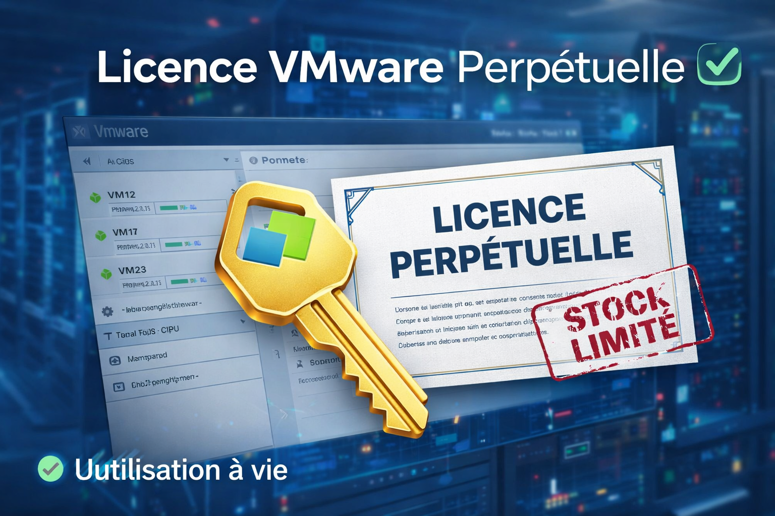 Licence VMware perpétuelle – Clé officielle disponible