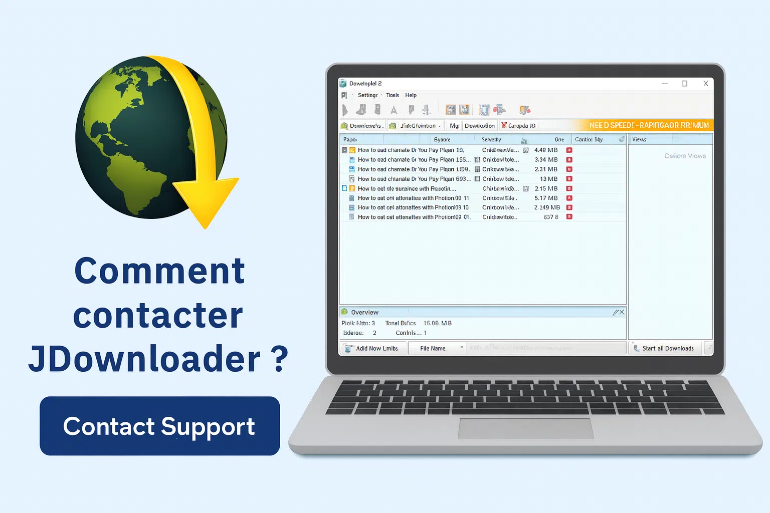 Comment contacter JDownloader Support officiel tickets et assistance