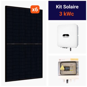 Kit solaire 3kWc Huawei monophasé avec panneaux 500W bifaciaux