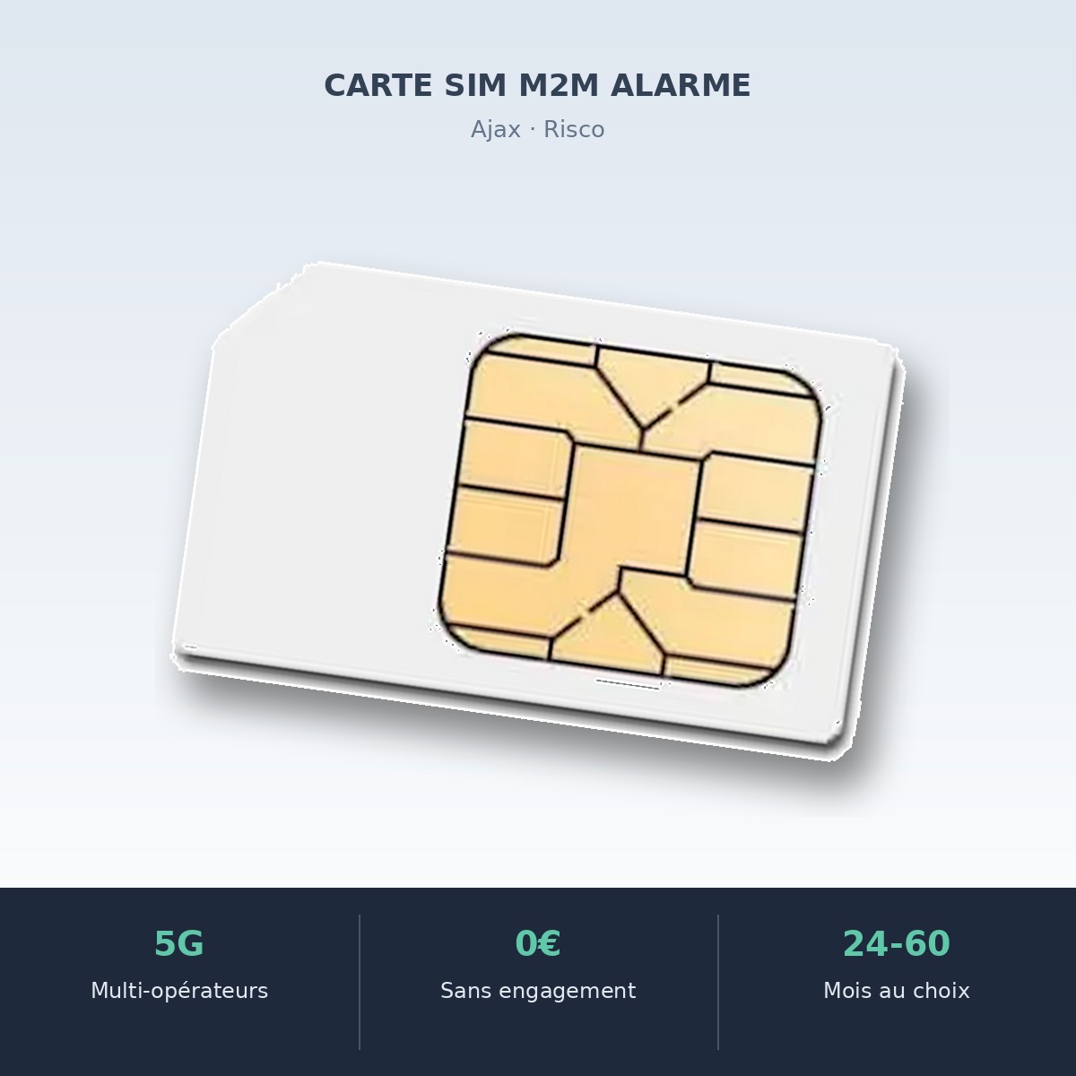 CARTE SIM M2M ALARME — Ajax · Risco