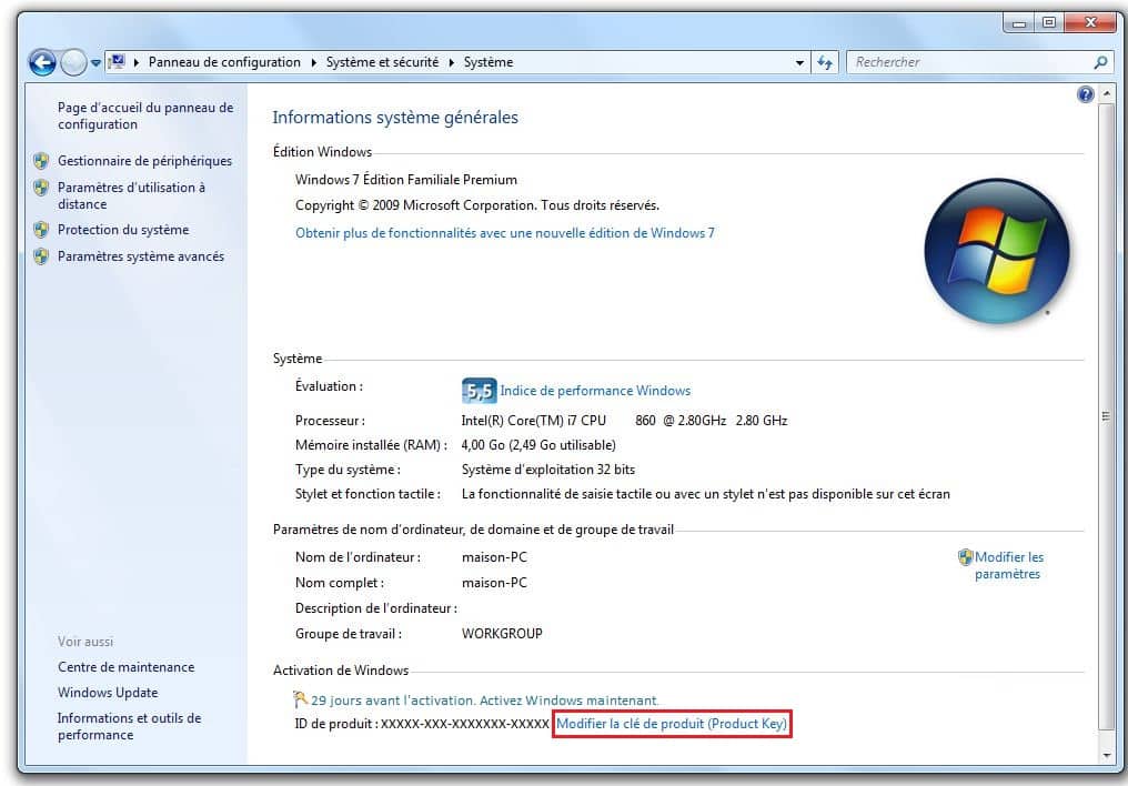 cle activation windows 7 cle activation windows 7