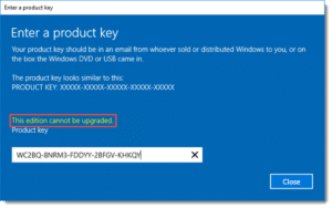 Activer Windows server 2016 standard version commerciale
