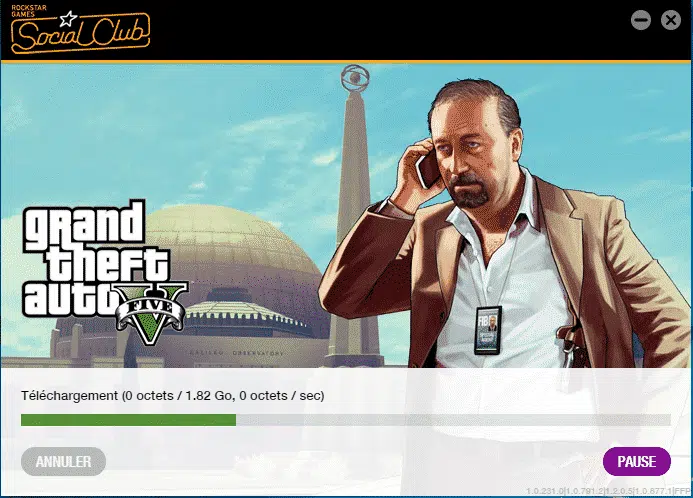 activer le jeu GTA V