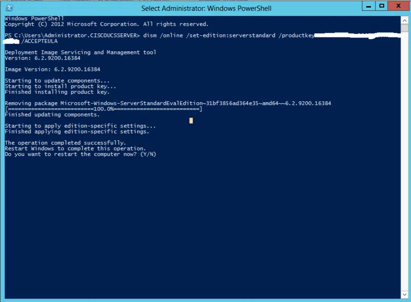 Comment activer Windows server 2046 standard