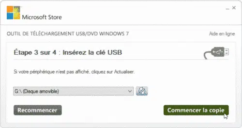 clé USB bootable Windows